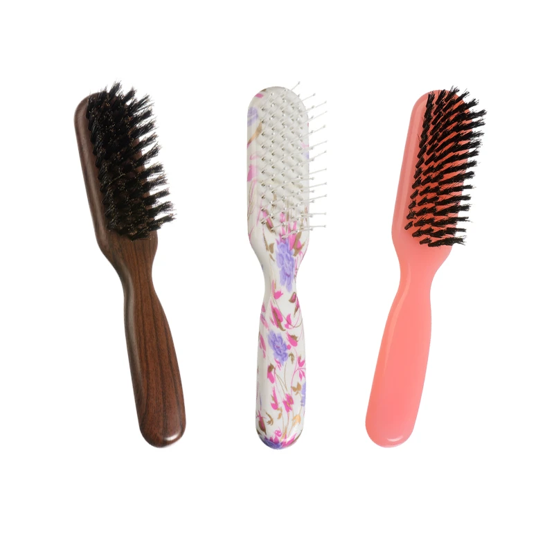 さまざまな毛を備えたカスタムカラーのウェットヘアブラシ