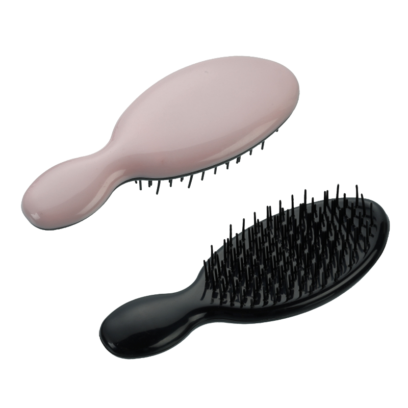 レイヤードトゥース付きOEMポケットもつれほぐしヘアブラシ