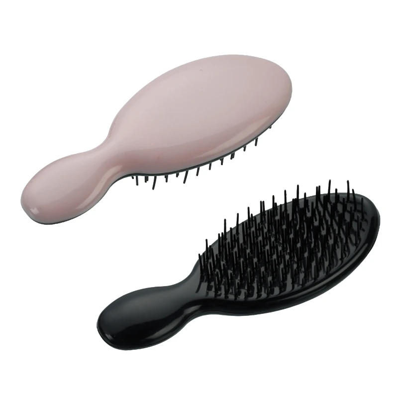 レイヤードトゥース付きOEMポケットもつれほぐしヘアブラシ