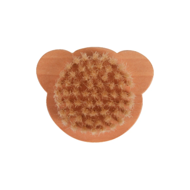100% 天然木のクマ型ベビーブラシ卸売用