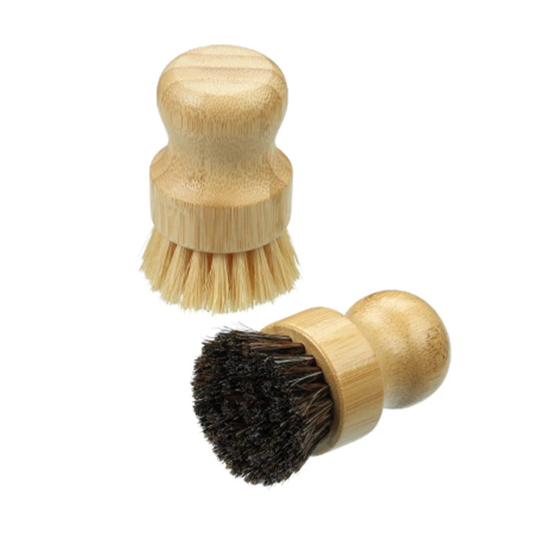 エコ竹手持ちキッチン掃除ブラシ