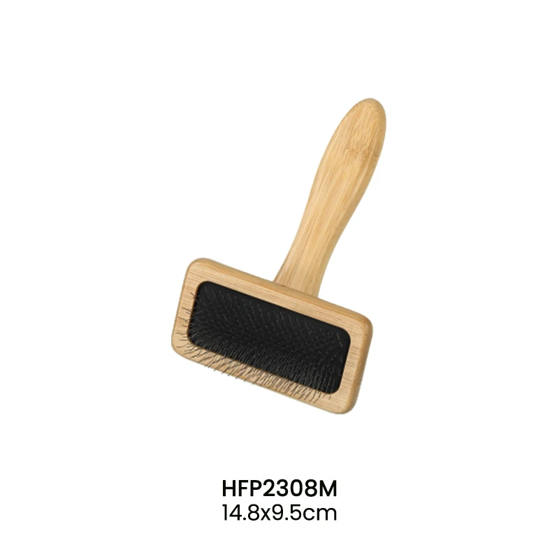 ECO-BAMBOO 汎用スリッカーブラシ スチールピン付き