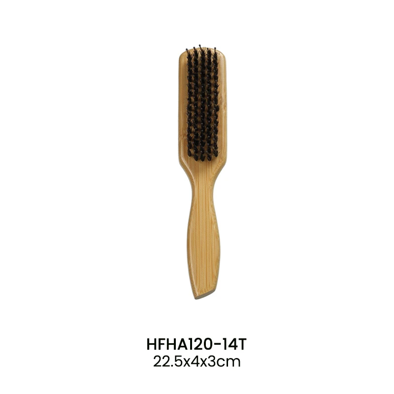 FSC 認定竹ヘアブラシ ナイロンピン & 猪毛
