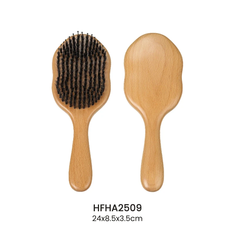 かわいいひょうたん ブナ材 頭皮ケア ヘアブラシ