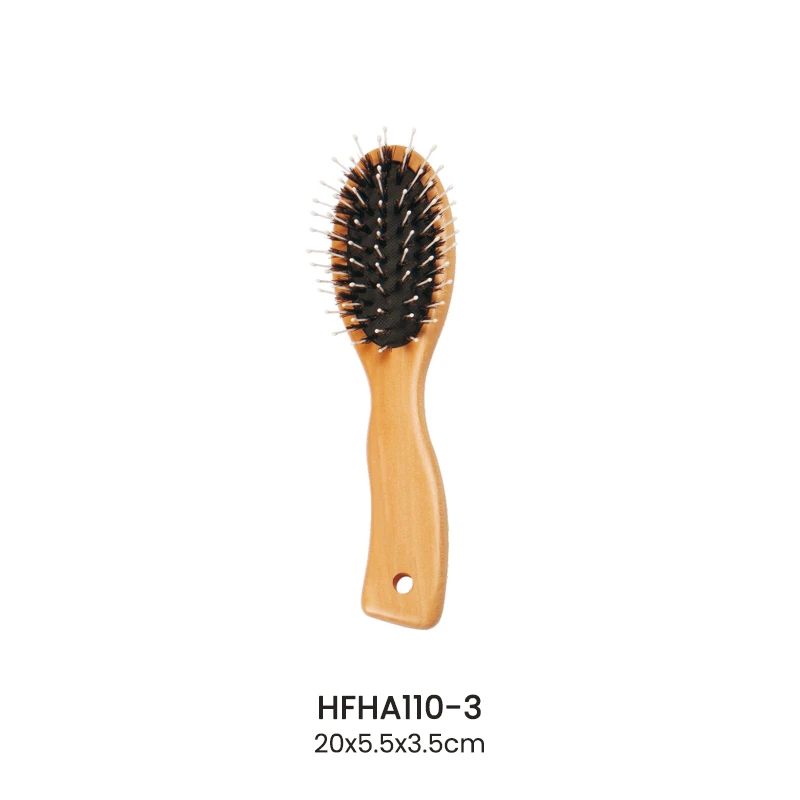 ミックスブラストル木製パドルヘアブラシ 卸売用