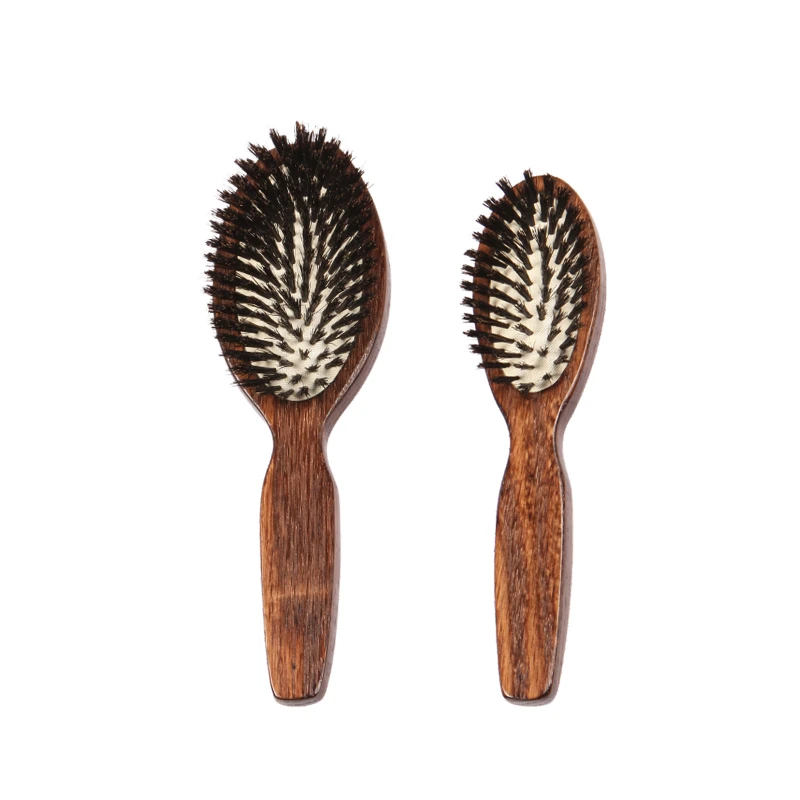 オーク材 オーバル クッション ヘアブラシ（マルチサイズ）卸売